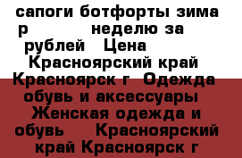 сапоги-ботфорты зима р. 35,5-36 неделю за 2000 рублей › Цена ­ 2 000 - Красноярский край, Красноярск г. Одежда, обувь и аксессуары » Женская одежда и обувь   . Красноярский край,Красноярск г.